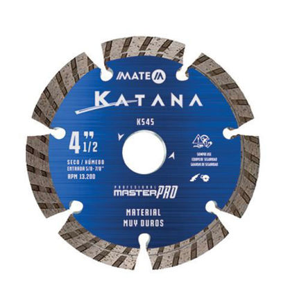 Imagen de DISCO DE CORTE SEGMENTADO  4 1/2" SERIE KATANA PRO